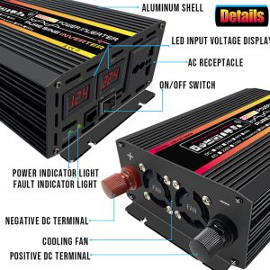 12V 110/220V 10000 W 12000 W ZASIWANIE 300 W Panel słoneczny 150A Kontroler ładowania awaryjne generator zasilania słonecznego ładunek akumulator