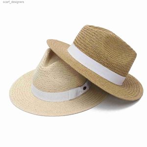 Szerokie grzbietowe czapki wiadra Gemvie % Paper Make Up Lets Hats dla mężczyzn Kobiety z Brims Classical Fedora Sun Hat Mens Summer Hats Women Summer Hats Y240409