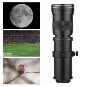 Accessories Camera MF Super Telephoto Zoom Lens F/8.316 420800mm T Mount with Universal 1/4 Thread for Canon Nikon Sony Fujifilm Olympus