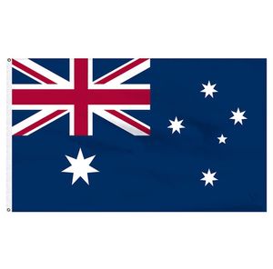 3x5 Australia Flag Custom National Hanging Outdoor Indoor Screen Printing 68D Screen Printing Support Drop 4408819