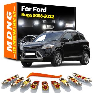 MDNG 10PCS CANBUS Светодиодная интерьера карты багажника чтение Dome Light Kit для Ford Kuga 2008 2009 2011 2012 Car Accessories