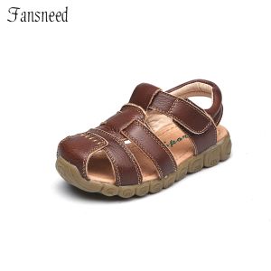 Sneakers Children Shoes Summer Sandals Genuine Leather Quality Boys and Girls Beach Sandals Cowhide Causal Kids Shoes