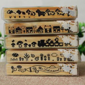 Scrapbooking Photo Album Accessories Children Tools Clear Stamps DIY Handmade Craft Gifts Wooden Stamp 1pcs