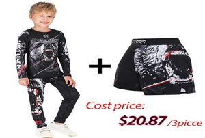 MEN039S Tracksuits Kids MMA Boksen Compressie Tshirt Broek Rashguard Jiu Jusit Lange Mouw Strakke Kinderen BJJ Sportsuit2530760