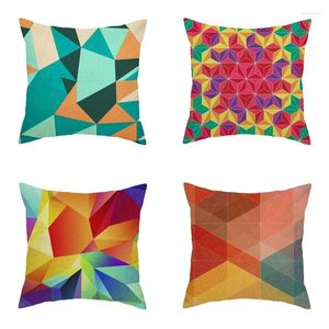 Kudde Xunyu Geometric Print Cover Home Decorative Soffa Pillows Case 45x45cm S04