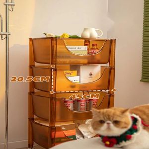 Nordic Simple Small Cart Lagers Rack Haushalt Wohnzimmer kleiner Beistelltisch Lagerschrank Küche Snacks Aufbewahrungsschrank