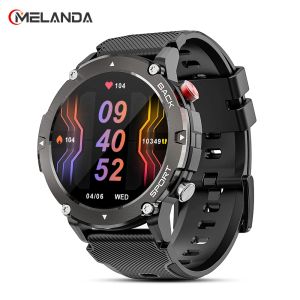Orologi Melanda 2023 Smart Watch Men Bluetooth Call Bluetooth Waterproof MultiSport Fitness Tracker Firsth Monitor Smartwatch per Android iOS