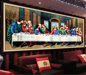 QIANZEHUI Diamond EmbroideryRound Diamond The Last supper Jesus Full rhinestone 5D Diamond painting cross stitchneedlework T2005384959