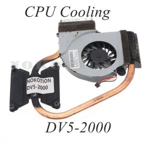 Pads 607590001 6043B0078401 Radiator For HP HP Pavilion DV5 DV52000 laptop CPU GPU cooler heatsink Assembly With fan
