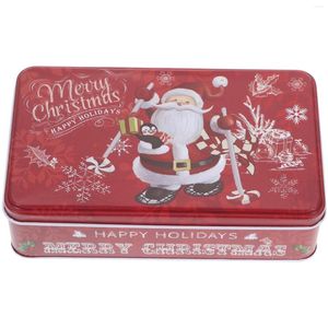 Storage Bottles Biscuit Box Dining Table Decor Tinplate Jar Case Tea Pot Christmas Candy Cookie Elder