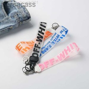 Off Jelly Offwhite Letter Printing Electroplated Original Backpack Pendant for Men and Women Keychain in Stock T9TM