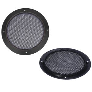 2/3/4/5/6.8/8 Inch Black Car Speaker Grill Mesh Round Horn Protective Cover Circle Enclosure Net 2PCS