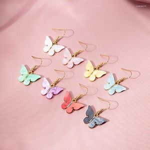 Brincos de bronzeado Drop Butterfly Butterfly para mulheres Multicolor 2024 liga Liga Brincho Jóias de Casamento por atacado