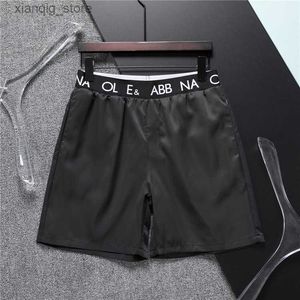 Shorts maschile pantaloncini da uomo Summer Sports Casual Sports New Fashion Beach Pants Black and White Stripe Asian Size M-XXXL L49