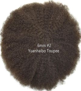 Afro Saç Tam Dantel Toupee 4mm 6mm 8mm 10mm Hint Virgin Remy İnsan Saç Değiştirme Afro Kinky Curl Mens WIG 9850446