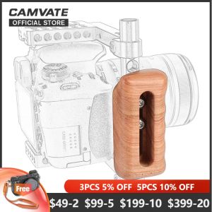 Camvate Wooden Camera Side Handle R/L com 1/4 