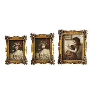Frames European Style Po Frame Tabletop Wall Hanging With Glass Front Picture