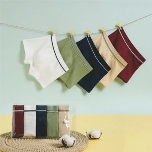 Crianças de roupas íntimas de roupas íntimas de algodão e adolescentes shorts boxer boxer shorts 5pack 240409