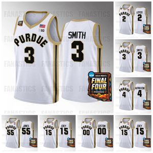 Purdue Boilermakers Jersey College Basketball Jersey 2024 Campeonato Nacional Fletcher Loyer Braden Smith Trey Kaufman-Renn Zach Edey Lance Jones Custom