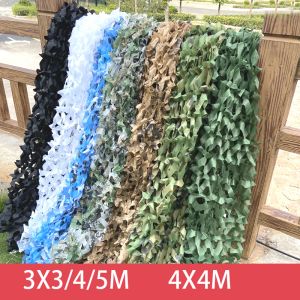 3x3 2x5 4x4 3x4 Military Camouflage Nets White Blue Beige Desert for Hunting Hiding Mesh Outdoor Awning Garden Shading Gazebo