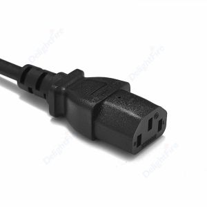 3 Prong Power Cable CH Swiss Switzerland Plug C13 AC Power Cord 0.5m 18AWG For Desktop PC Computer LCD TV Monitor Printer