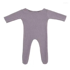 Clothing Sets Baby Boy Girl Romper Hat Set Knitted Jumpsuit Long Tail For Head Wrap Turban Beanie Cap Headwear Bonnet Crochet Costume