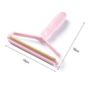 Mini Hair Removing Brush Portable Lint Rollers Brush Wooden Plastic Fuzz Fabric Shaver Brush Sofa Clothes Manual Cleaning Tools