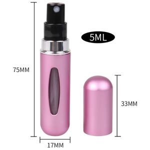 1 Pcs 5ml Portable Mini Refillable Perfume Bottle with Spray Scent Pump Travel Empty Cosmetic Containers Spray Atomizer Bottle