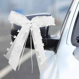 Decorazione per feste 30pcs/branco Wedding Bowknots Ribbon Bows Wow Mini Cars Sedies Cloth Arch Holiday Vase PO