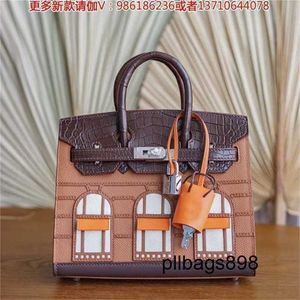 Handbag Crocodile Leather 7a Quality Hand Wax Women's9Awprzp