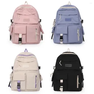 School Bags Cute Contrast Color Small Backpack Mini Schoolbags For Young Female Students Travel Fashion Student Girl