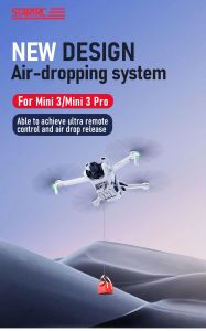 Accessori AirDrop Sistema per dji mini 3/mini 3 droni droni nutry gheppy consegna un dispositivo di lancia per auto -vetro per la consegna di carico per dji mini 3