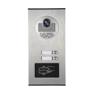 2 Birim Daire Video İntercom Tuya Akıllı 9 inç Monitör WiFi Video Kapı Telefon Kapı Zili Rfid Kilit Açma Metal Kamera Sistemi