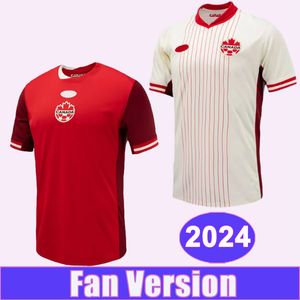 2024 Kanada National Team Mens Soccer Jerseys Davies Home Away Football Shirts Shirts Adult Uniforms