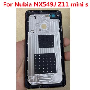 Caixa de bateria nas costas originais para zte nubia nx549j z11 mini s minis capa capa back metal acessório sem botões lente câmera lente