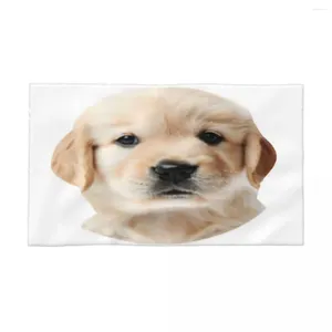 Asciugamano grazioso cucciolo dorato retriever 40x70 cm tessuti in tessuto per lavaggio per viso adatto per viaggiatore in viaggio