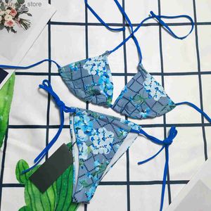 Brand de moda de banho feminina Brand Bikinis Women Women T-back designer de duas peças roupas de banho floral letras clássicas de roupas de banho praia de luxo de luxo de luxo