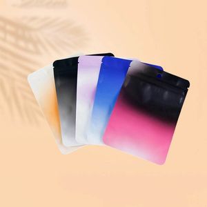 Gradient 10.5*15 cm Schneideplastik Spielzeugverpackungstaschen Versiegelungstasche für Geschenkohrringe Perlen Schmuck Telefon Hülle Kabel Ladegerät Zubehör Einzelhandelspeicherpaket