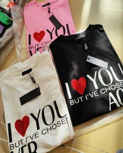 Vers Designer T Shirt Mens Bluza Miłość T-shirt krótkie rękaw