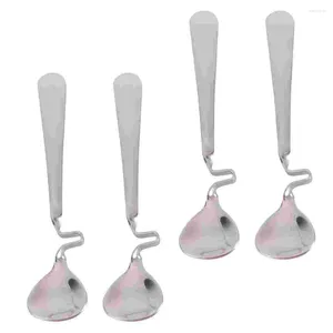 Spoons 4 Pcs Coffee Bar Decorations Honey Mixing Spoon Premium Tableware Grade Creative