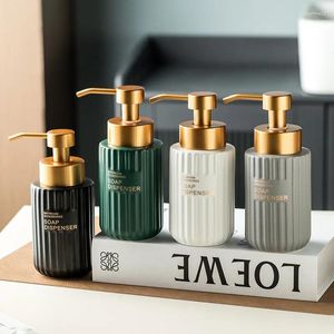 Liquid Soap Dispenser Luxury El Ceramics Pump Home Bathroom Accessories Decoration Shampoo Foaming Diapenser