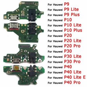 Huawei P30 Pro P20 P10 P9 Plus P40 Lite e Charge Board Parts USB Connector Plate PCB Dock Flex Cableの充電ポート