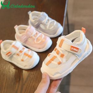 Sneakers 1215.5 cm Toddler Girls Chłopcy Mesh Sports Sneakers Sandals Beige Różowe szare solidne oddychające buty dla dzieci wiosenne lato