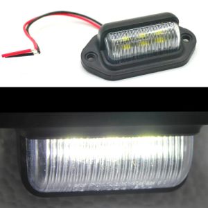 6 LED CAR TRUCK LICESPLATE LJUS UNIVERSAL TRACK RV TRAILER Vattentät bakljus Sidlampa Bil Likplatta BULB 12-24V