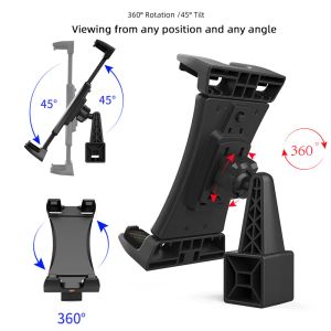 Portable 2 in 1 Adjustable Tablet Tripod Mount Adapter Clamp Holder for iPad Air Mini Pro Galaxy Xiaomi Huawei Tab E 3.5-13.5''