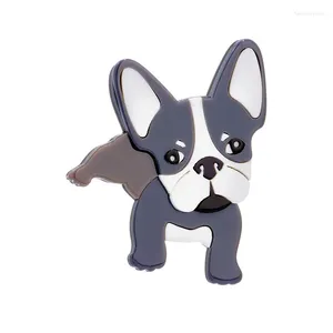 Broschen Cartoon süße Mode Acrylhund Brosche Pin männliche und weibliche Jacke Strickjacke Corsage handgefertigtes Kleidungszubehör Geschenk