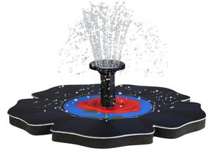 Rose Solar Power Pump Bird Bath Fountain Water Floating Pond Garden Patio Decor 201903212564001