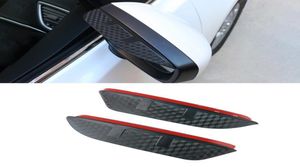 Para Mazda CX7 CX8 CX9 2PCS Lateral do carro Vista traseira Mirror Visor de fibra de carbono Textura sobrancelha Sun Shade Snow Guard Cover17425797295447