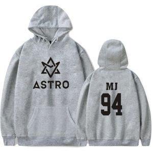 Hot Sale Men Hoodie KPOP Astro Star Group Papuzes impressos Moletom Harajuku Sorto de moletom casual Capuz de streetwear