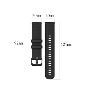 Banda de relógio de 20 mm para Garmin Venu 2 Plus /Venu Sq Strap for Garmin Vivomove Sport /Vivoactive 3 /Forerunner 245 Pulseira de pulseira